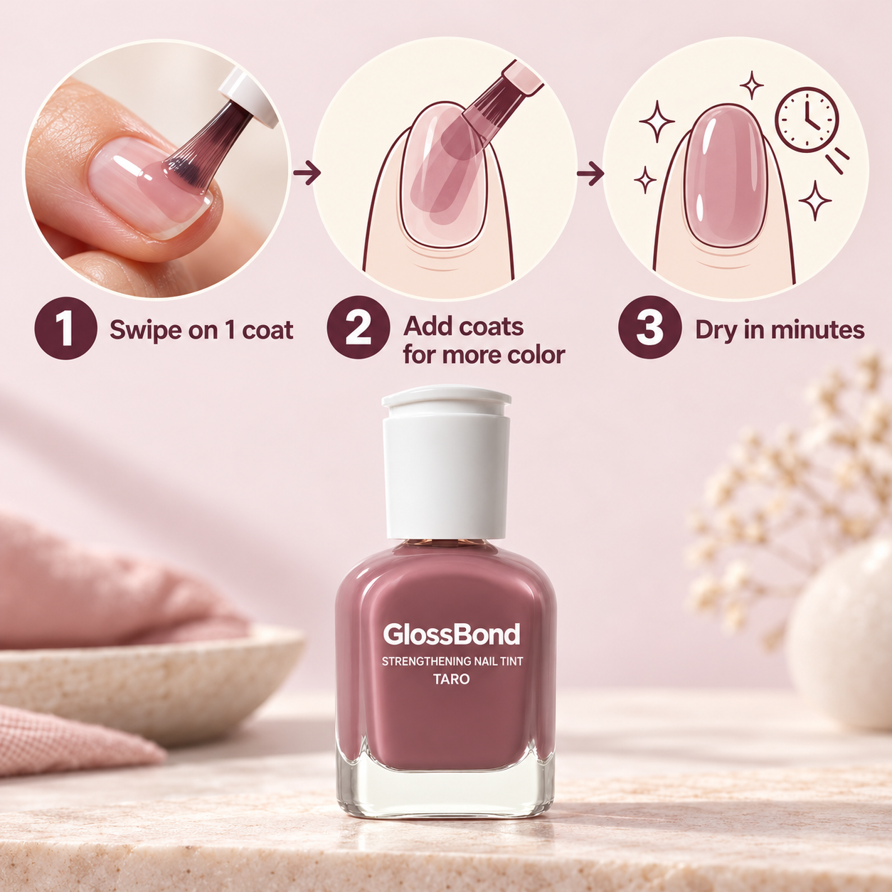Sheer glaze to healthy glow, coat by coat