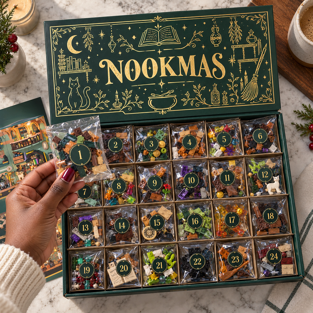 Tasha unboxing the advent calendar