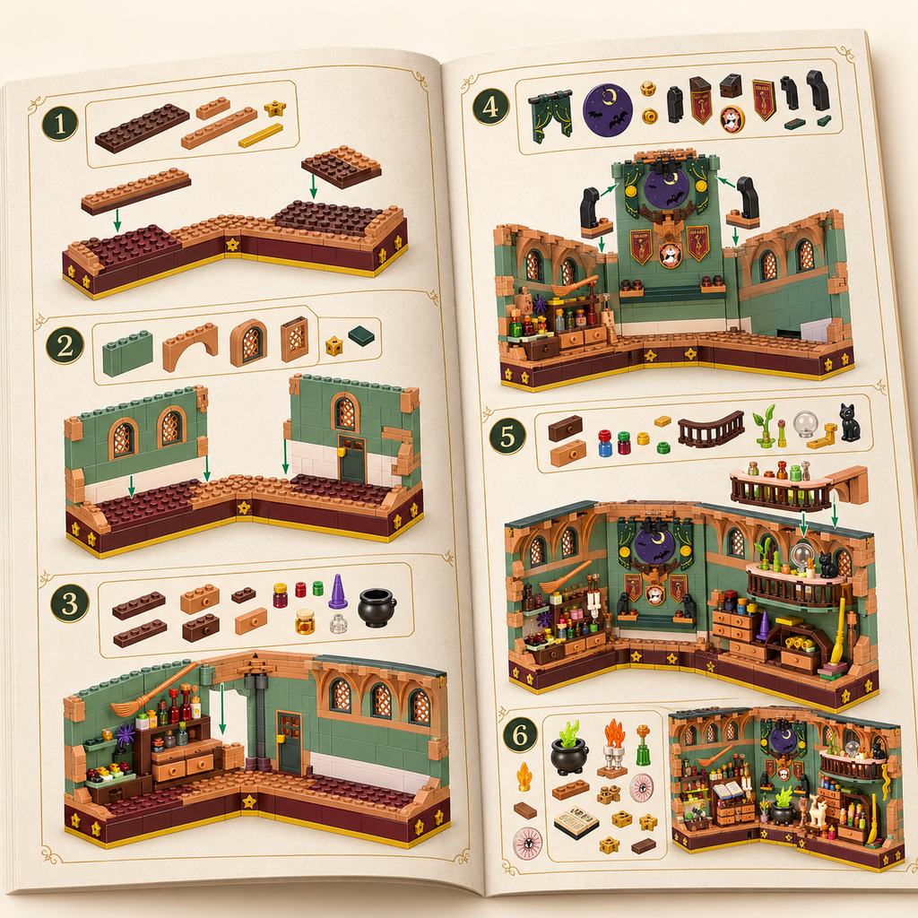 Adventa book nook advent calendar - manual