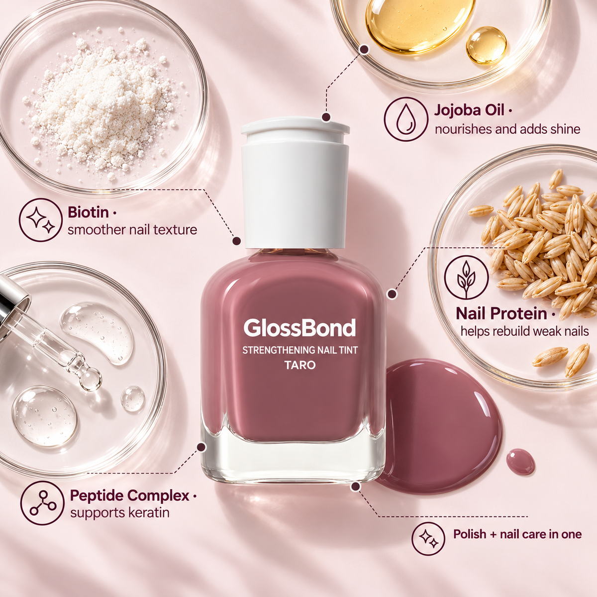 GlossBond Tinted Nail Strengthener image 3