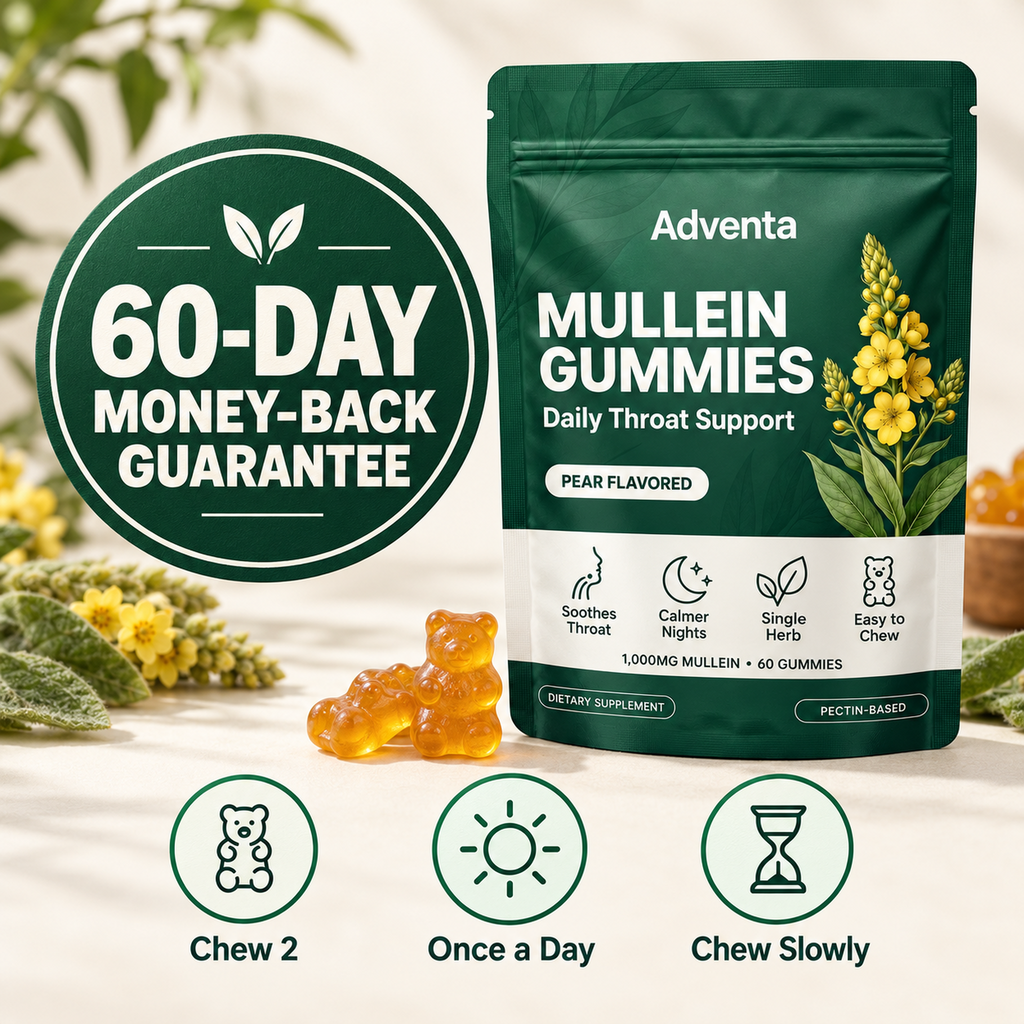 Adventa Mullein Gummies G05 guarantee and how to take
