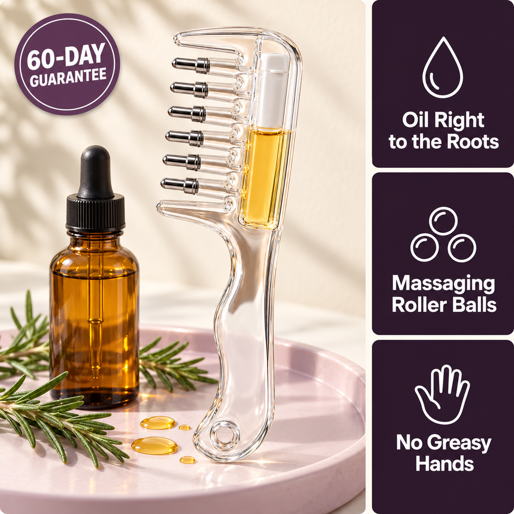 SilkFlow Scalp Oil Applicator Comb image 1