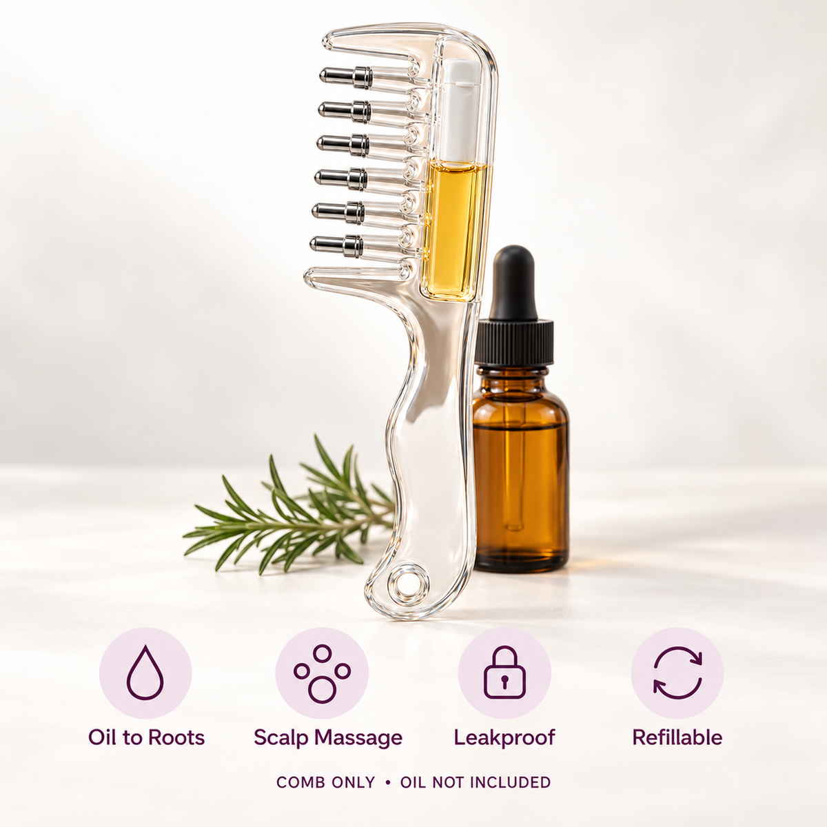 SilkFlow Scalp Oil Applicator Comb image 8